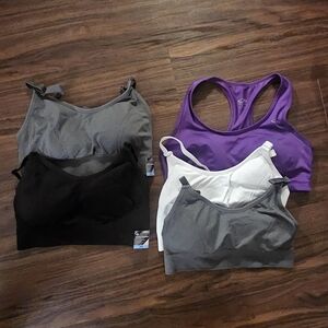 Women's Intimates & Sleepwear Set - Gray, Black, White, Purple